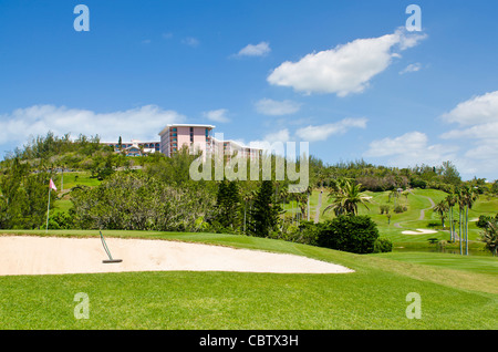 Bermuda. Golf Fairmont Southampton Hotel und Golf Club, Bermuda. Stockfoto