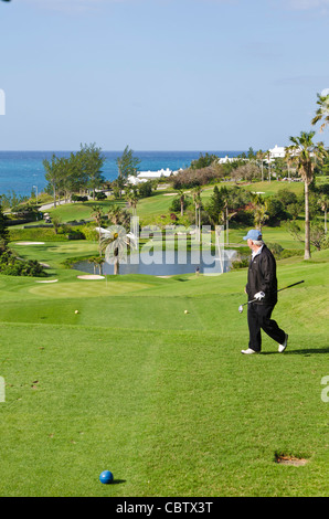 Bermuda. Golf Fairmont Southampton Hotel und Golf Club, Bermuda. Stockfoto