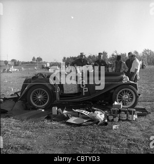 Sports Car Club of America Rennen aus den frühen 1960er Jahren oder Ende der 1950er Jahre. Stockfoto