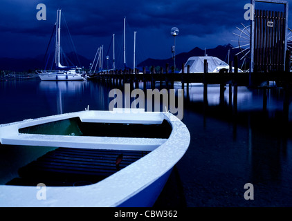 Marina, Bootshafen am Chiemsee, Oberbayern-Deutschland Stockfoto