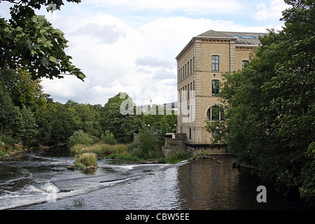 Saltaire, industrielle Modelldorf, West Yorkshire Stockfoto