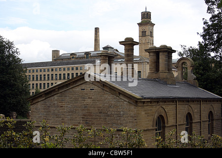 Saltaire, industrielle Modelldorf, West Yorkshire Stockfoto