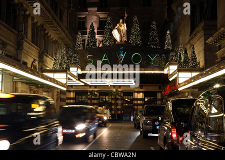 Das Savoy Hotel, London. Stockfoto