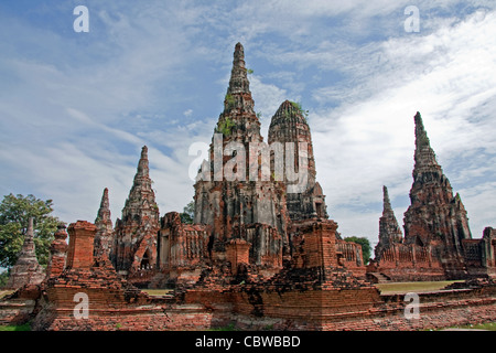 Wat Chaiwatthanaram in Ayutthaya, Thailand Stockfoto