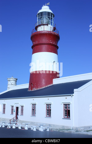 Leuchtturm am Kap Agulhas, Südafrika Stockfoto