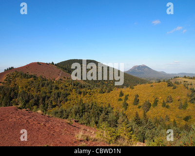 Regionalen Naturpark der Vulkane der Auvergne / Parc des Vulkane d ' Auvergne, Puy-de-Dome, Auvergne, Frankreich. Stockfoto