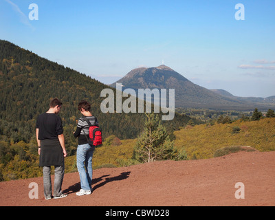 Regionalen natürlichen Parken die Vulkane der Auvergne, Puy de Dome, Frankreich. Stockfoto