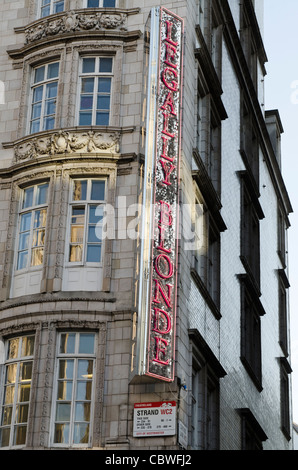 Neon melden für Legally Blonde dem Musical den Strang Westminster London Uk Stockfoto