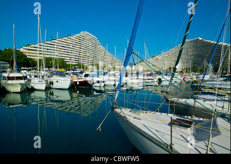 Marina Baie Des Anges, Villeneuve Loubet, Provence, Frankreich Stockfoto