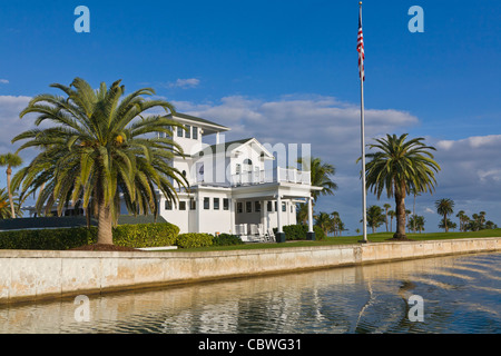 Haus am Wasserweg in Boca Grande auf Gasparilla Island Florida Stockfoto