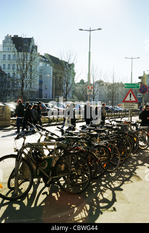 Fahrräder in Wien, Österreich Stockfoto