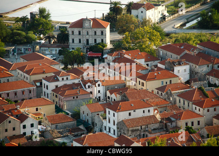 Stadt von Ston bekannt für Salzproduktion, Halbinsel Peljesac, Kroatien Stockfoto