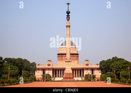 Rashtrapati Bhavan offizielle Residenz Präsident New Delhi, Indien-Designed von Edwin Lutyens und Schloss im Jahr 1931 Stockfoto