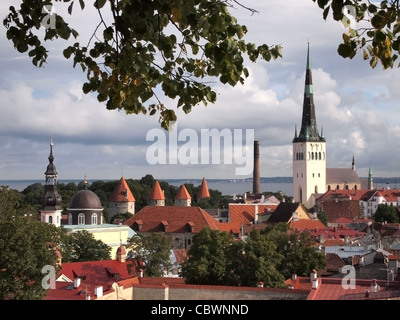 Tallinn (Estland): Blick vom Domberg Stockfoto