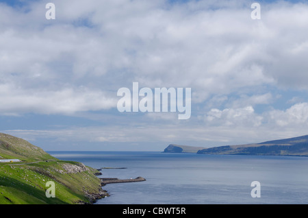 Königreich Dänemark, Färöer Inseln (aka foroyar), die Südspitze der Insel Streymoy. Stockfoto