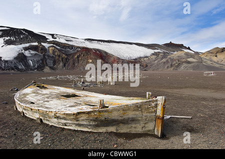 WHALER ES BAY, DECEPTION ISLAND, SÜD-SHETLAND-INSELN Stockfoto