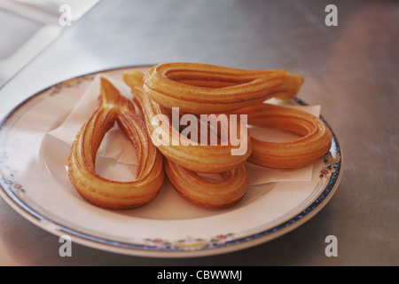 Churros, typisch spanisches Gebäck Stockfoto