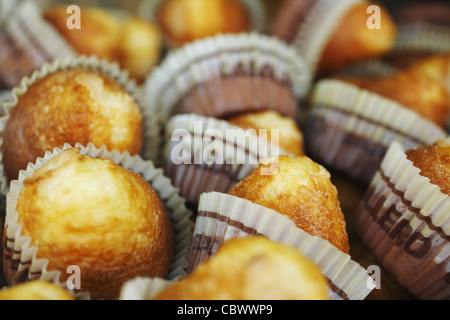 Magdalenas, spanische süßem Gebäck, Bäckerei in der Sierra de Guadarrama, Spanien Stockfoto