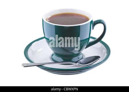 Kaffee Lungo isoliert auf weißem Hintergrund Stockfoto