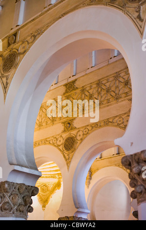 SANTA MARIA LA BLANCA SYNAGOGE TOLEDO SPANIEN Stockfoto