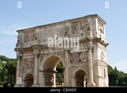 Der Bogen von Constantine am Ende der Palatin. Rom, Italien Stockfoto