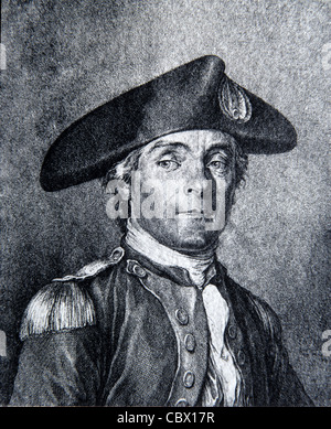 Porträt von John Paul Jones (1747-92) Scottish Sailor & American Naval Officer während des amerikanischen Revolutionskrieges. Vintage Illustration oder Gravur Stockfoto