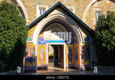 Eingang des Kykkos Kloster, Zypern Stockfoto