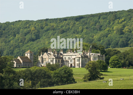 Wiston House am Fuße der South Downs in West Sussex. Stockfoto