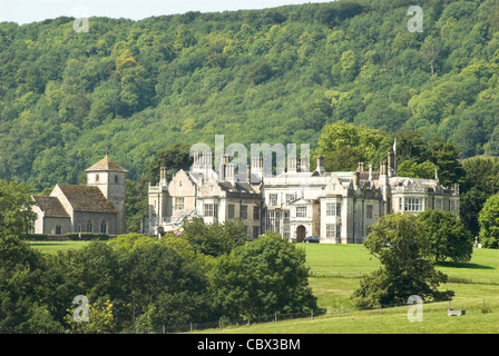 Wiston House am Fuße der South Downs in West Sussex. Stockfoto