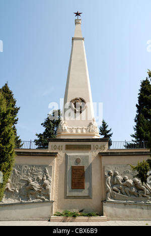 Sowjetischer Soldatenfriedhof in Baruth südlich von Berlin. Stockfoto