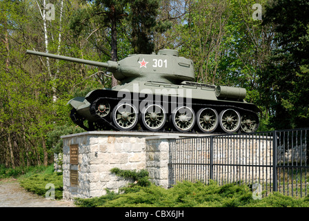 Sowjetischer Soldatenfriedhof in Baruth südlich von Berlin. Stockfoto