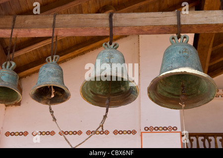 Bolivien. Koloniale Kirche von San Ignacio de Loyola (Chiquitania). Alten Jesuiten Mission(1748). UNESCO-Weltkulturerbe. Stockfoto