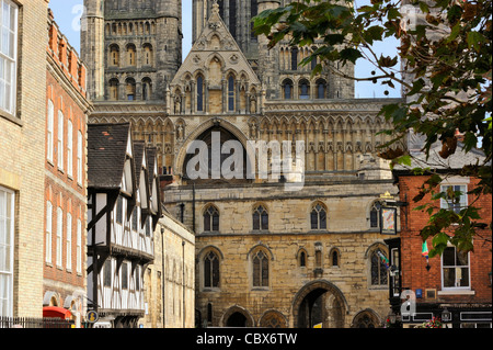 Drury Lane und der Kathedrale von Lincoln Stockfoto