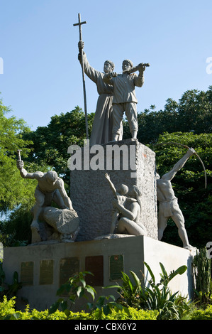 Bolivien. Santa Cruz. Jesuiten-Missionen-Denkmal in San Ignacio (Chiquitania). Stockfoto