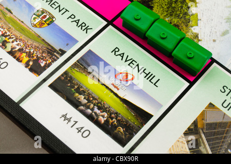 Belfast-Monopol: Bau von Häusern auf Ravenhill Rugby Ground Stockfoto