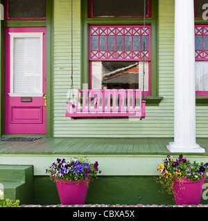 Shotgun House, Algiers Point, New Orleans Stockfoto