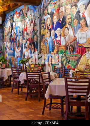 Mi Tierra Wandbild, San Antonio Stockfoto