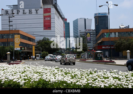 Peru. Lima-City. San Isidro. Bankenviertel. Stockfoto