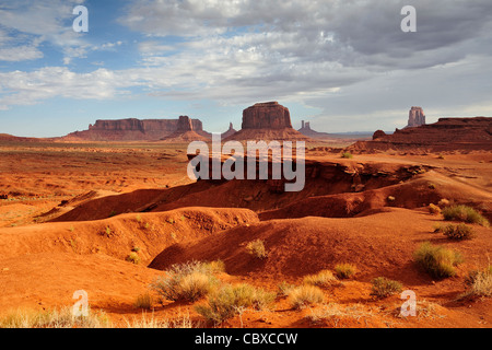 Monument Valley-Blick vom John Ford point Stockfoto