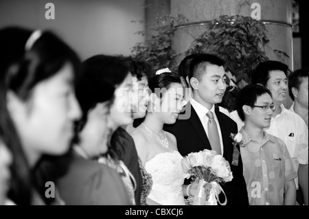 Die Hochzeit von Li Ang und Guo Lina Stockfoto