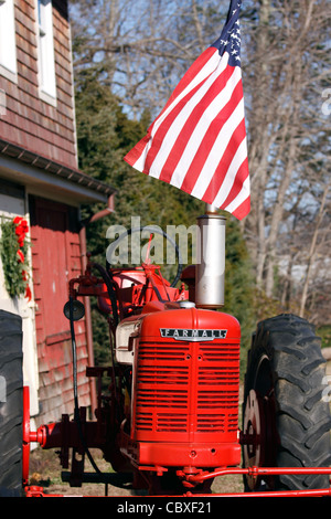 Bauernhof Traktor östlichen Long Island NY Stockfoto