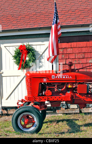 Bauernhof Traktor östlichen Long Island NY Stockfoto