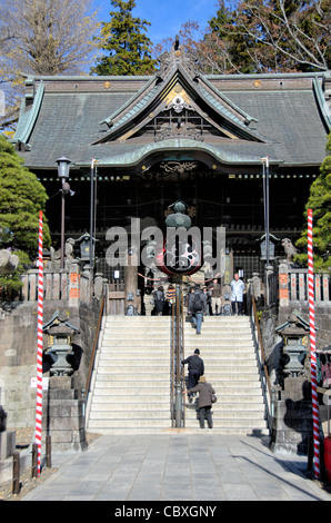 NARITA, Japan – der Narita-san-Tempel, auch bekannt als Shinsho-Ji (neuer Siegestempel), ist ein buddhistischer Tempelkomplex in Shingon, der 940 in der japanischen Stadt Narita östlich von Tokio errichtet wurde. Stockfoto