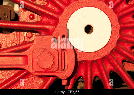 Ein Zug-Rad-Detail in Estland Stockfoto