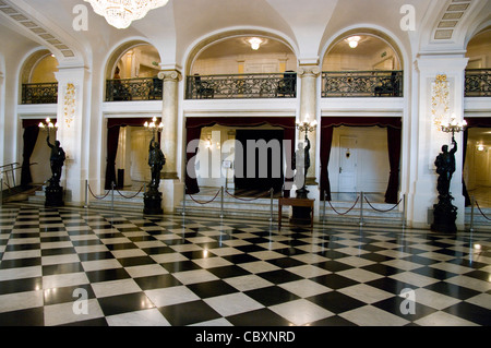 Santiago de Chile-Stadt. Das städtische Theater von Santiago (1857). Eingangshalle. Stockfoto