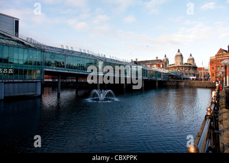 Kingston nach Hull, Hull City, East Riding of Yorkshire, England, UK außerhalb äußere des Princes Quay Kai Einkaufszentrum Stockfoto