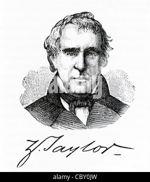 Zachary Taylor (1784-1850) war der 12. Präsident der Vereinigten Staaten und hatte den Spitznamen "Alte rauh und bereit." Stockfoto