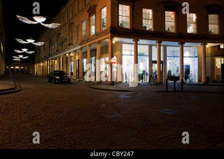 Thermae Bath Spa, historische Kurstadt und eine zeitgenössische Gebäude in der Stadt Bath, England Stockfoto