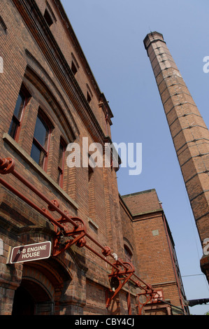 Claymills Victorian Pumpstation, Burton On Trent. 1885 eröffnete pumpte es Burtons Abwasser zum Ackerland drei Meilen entfernt. Stockfoto