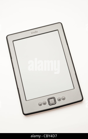 Amazon Kindle Ebook-Reader auf weißem Hintergrund Stockfoto